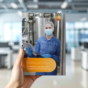 Die Reinraum-Fibel soll Nachschlagewerk und Arbeitshilfe im GMP-Bereich sein und erläutert Begriffe rund um den Reinraumbetrieb.