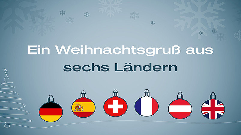 Weihnachtsgruß aus sechs Ländern