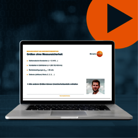 Webinar - Grundlagen der Messunsicherheit und Konformitätsbewertung bei der Kalibrierung Bildausschnitt der Referenten beim Live-Webinar Grundlagen der Messunsicherheit und Konformitätsbewertung bei der Kalibrierung