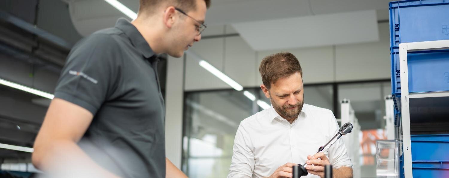 Beratung anhand eines Prüfmittels